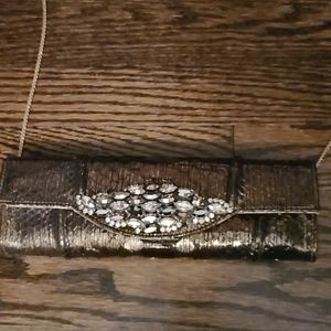 Carlos Falchi embossed envelope evening bag